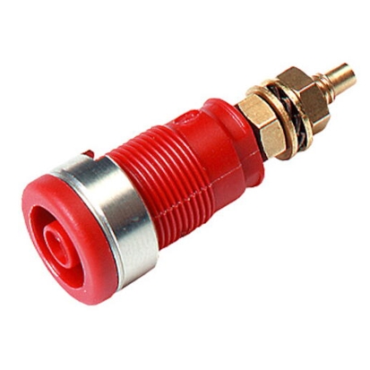 39-865-00210lo0wU9bvBC77M 4mm Bananenbuchse bis 32A Rot Polklemme vergoldet M4 Sicherheits-Laborbuchse SEB2600G