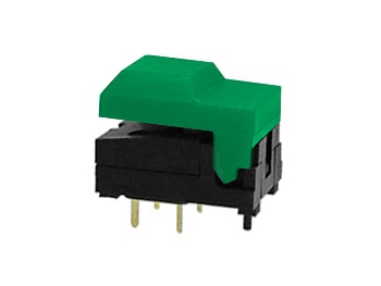 Taster für Platine 17,1x12,3mm mit grüner Kappe ohne LED