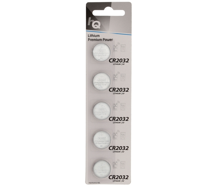 5er_blister_CR2032_33-708-00002 CR2032 Lithium Zelle 3V Knopfzelle 5er Pack