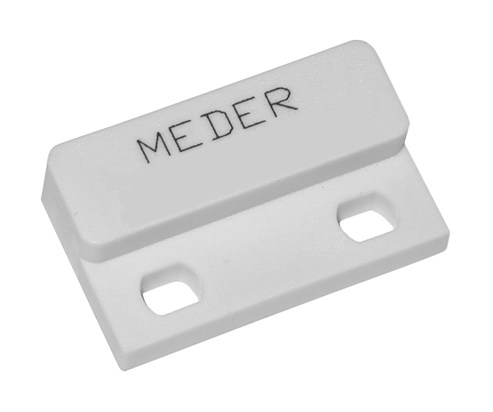 Magnet Dauermagnet 23x14mm Weiss Schraubmontage