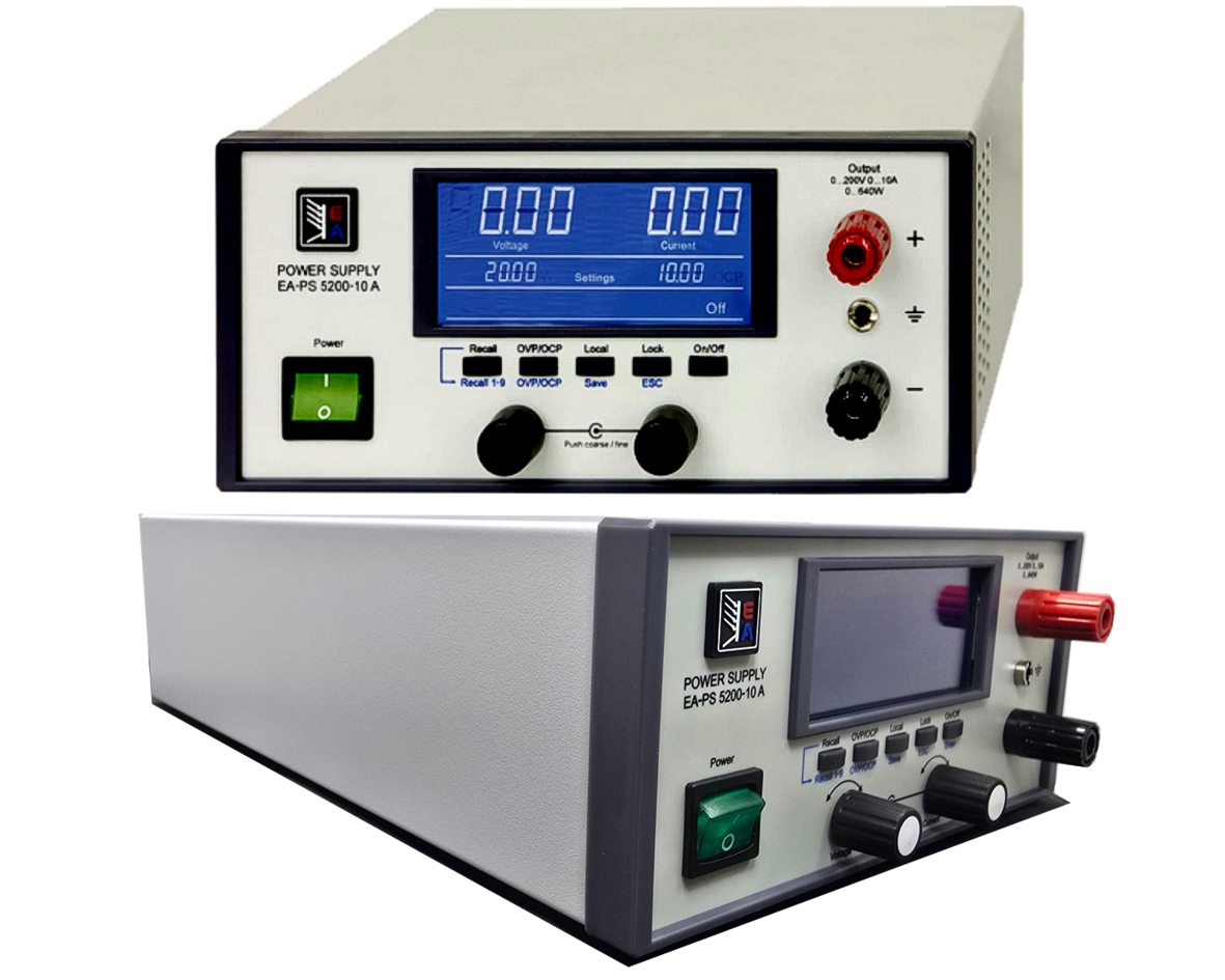Labornetzgerät 230V regelb. 0-200V 0-10A EA-PS-5200-10A mit USB-Schnittstelle
