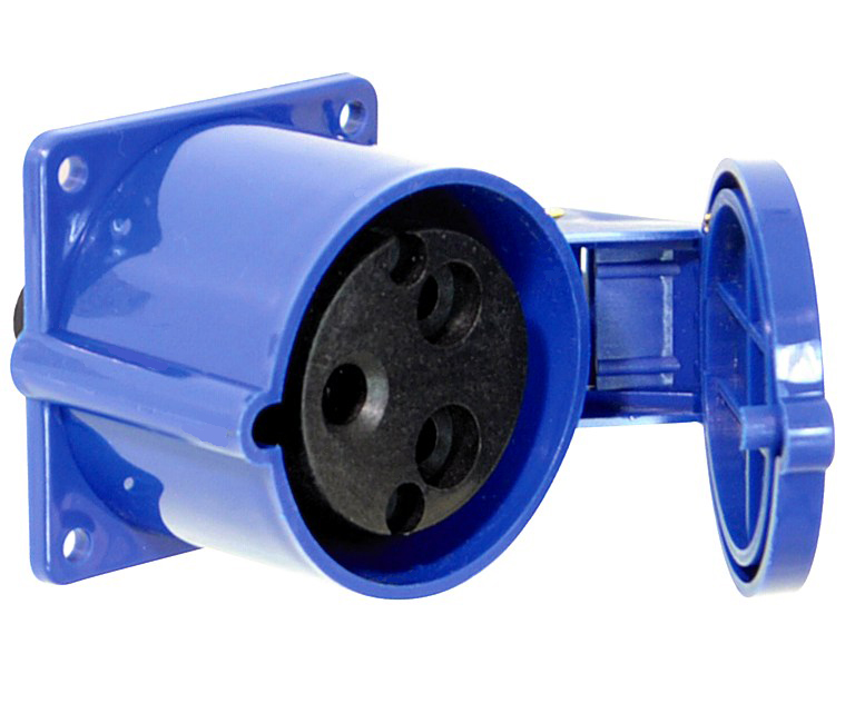 32A_CEE_Dose_39-868-00340_OK Caravan 32A Einbausteckdose 32A 230V Blau  lange Version