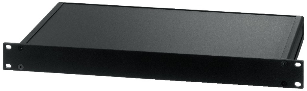 1he_19zoll_gehaeuse_ALU_52-625-02520 Leergehäuse 1HE 482mm 19zoll 482x238x44mm Schwarz ALU Frontplatte