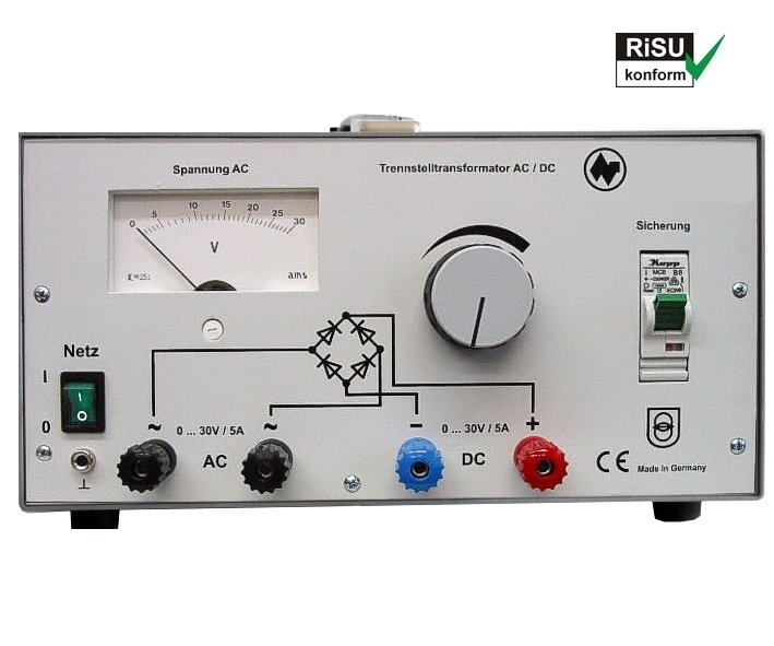acdc-labornetzteil-0-30v-5A-93-807-00358-2018-3 ACDC Labornetzgerät 0-30V 5A 150W RiSU konform