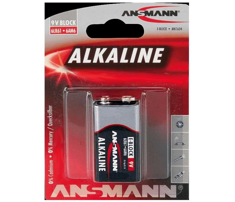 9V Batterie Alkaline E-Block 6LF22 9V Block RedLine 9V Batterie Alkaline E-Block 6LF22 9V Block RedLine