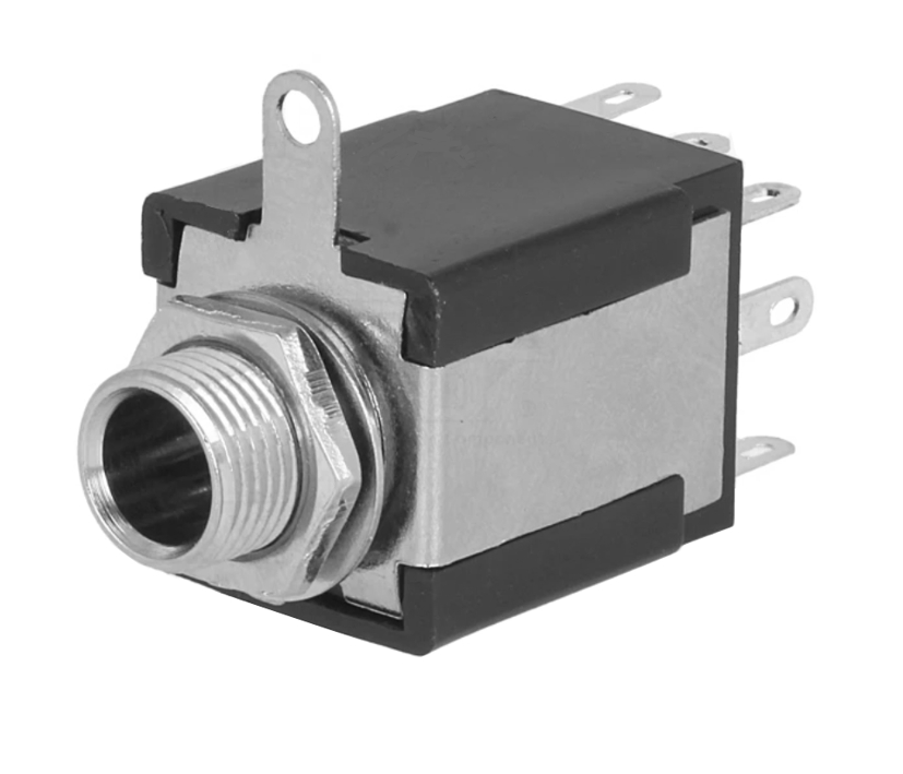 6-3mm-Klinkenbuchse-isoliert-stereo-schalter-39-859-00058-smalL60wsarDQVhWz 6,3mm Klinkenbuchse Stereo mit Schalter 2xWechslerkontakte