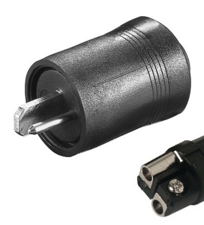 85-771-00090-Stecker-schraubversion-bild4225552 Lautsprecherstecker Schraubversion DIN41529 Strich-Punkt