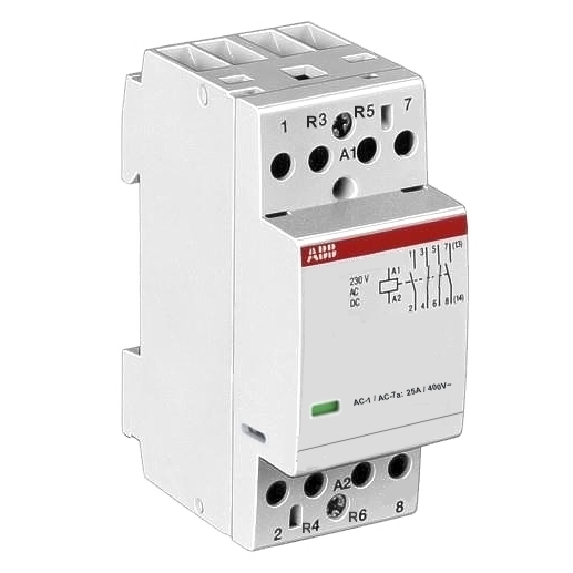 47-870-00180_ABB_Schuetz_ESB25-22NcfR7POumf9dvu Relais Schütz 230V Spule 2xS 2xÖ Hutschiene 4x25A ABB