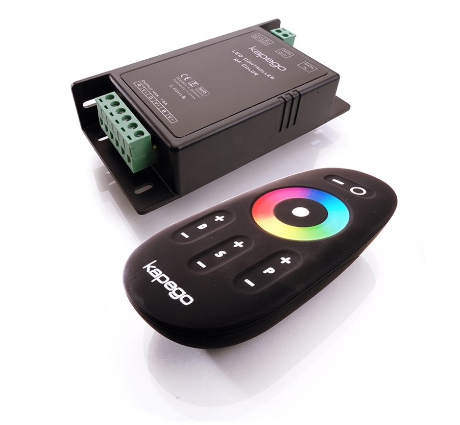 rgb-Kontroller-3kanal-mit-APP-und-funkfernbedienung-15-115-02430-BIG LED RGB Kontroller 12-24V 3x4A mit Funk Fernbedienung