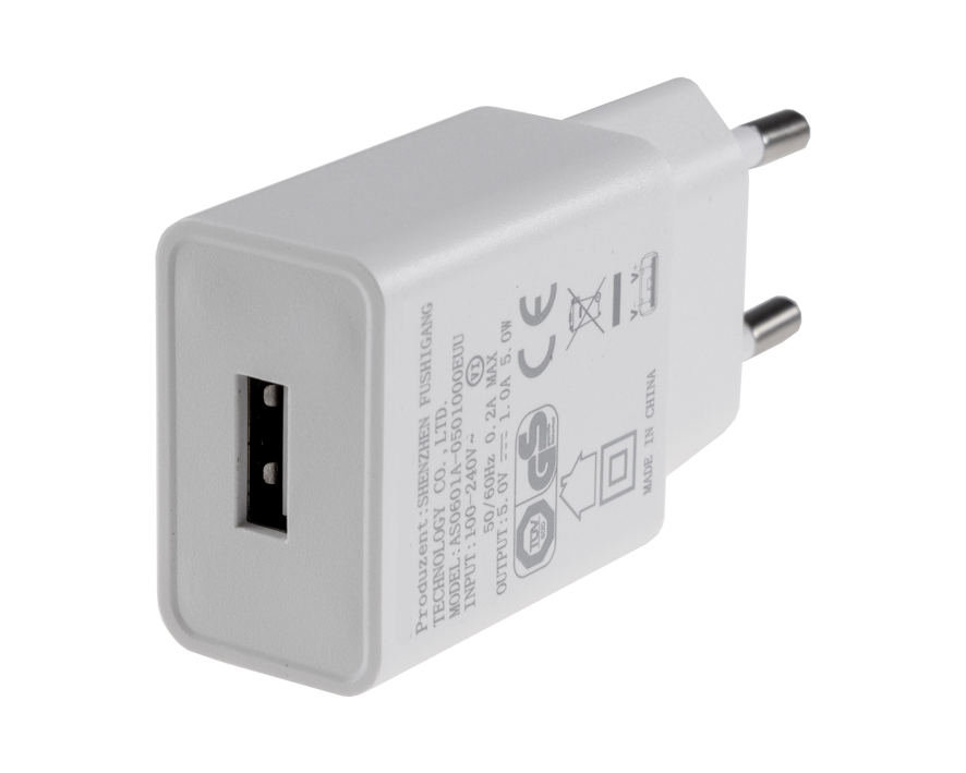 USB Netzteil USB Ladegerät 5V 1A Weiss OEM