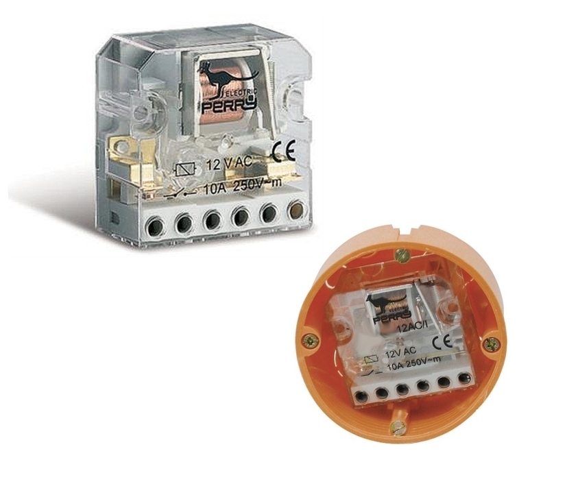 12V_Stromstossrelais_Stromstossschalter_47-826-06120_B2022 Relais Bistabil 12VAC Stromstoss 1-Schliesser bis 10A 250V