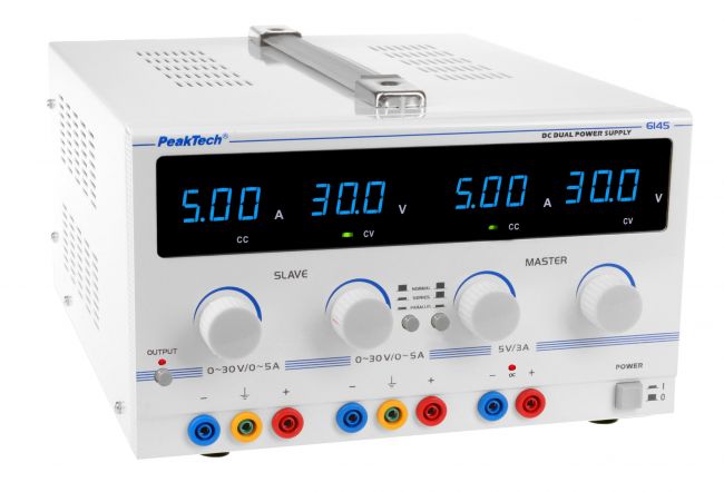 93-807-00108 Regelbares Labornetzgerät Doppelnetzteil 2x 0-30V 5A 300W P6145