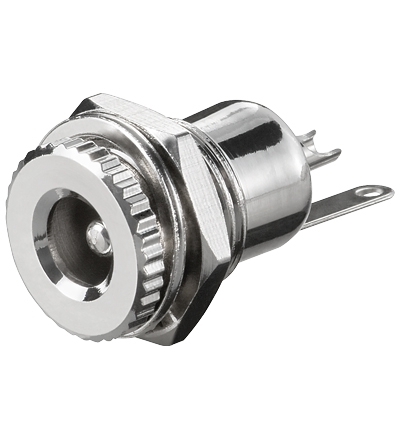 93-862-00560_Bild01 5,5x2,5mm Einbau Buchse Hohlstecker Buchse Metallausführung