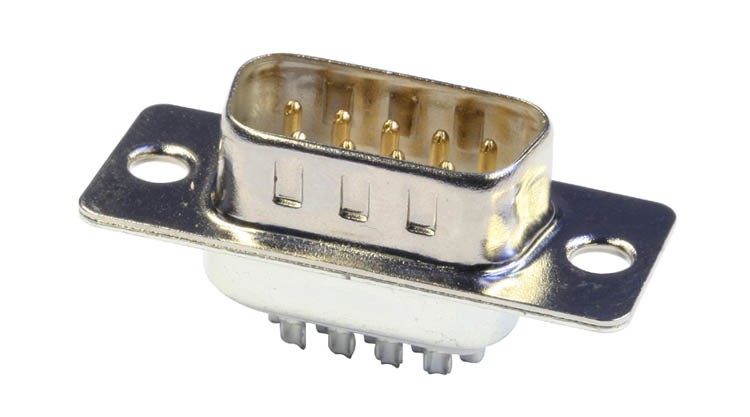 9pol-Sub-D-Stecker-male-40-871-00001 SUB-D 9pol Stecker Lötkelch 2-reihig