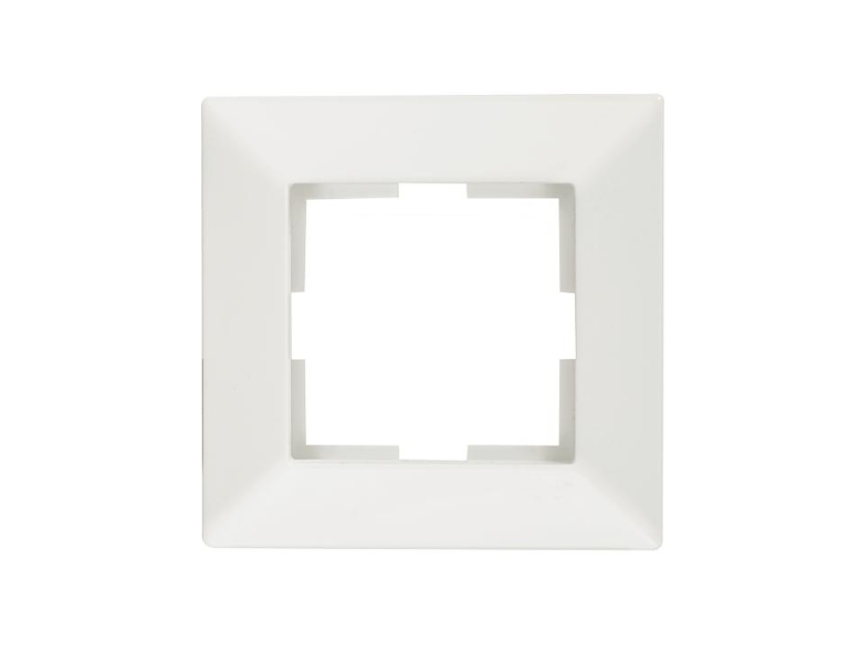 VIKO_Meridian_1fach_Rahmen_99-300-02700 1-fach Außenrahmen 83x83mm Reinweiss Inlet 50x50mm Serie Meridian