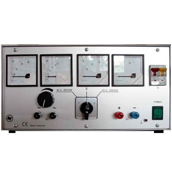 acdc-labornetzteil-93-807-00410 ACDC Labornetzteil 0-30VAC 0-25VDC je 25A 750W