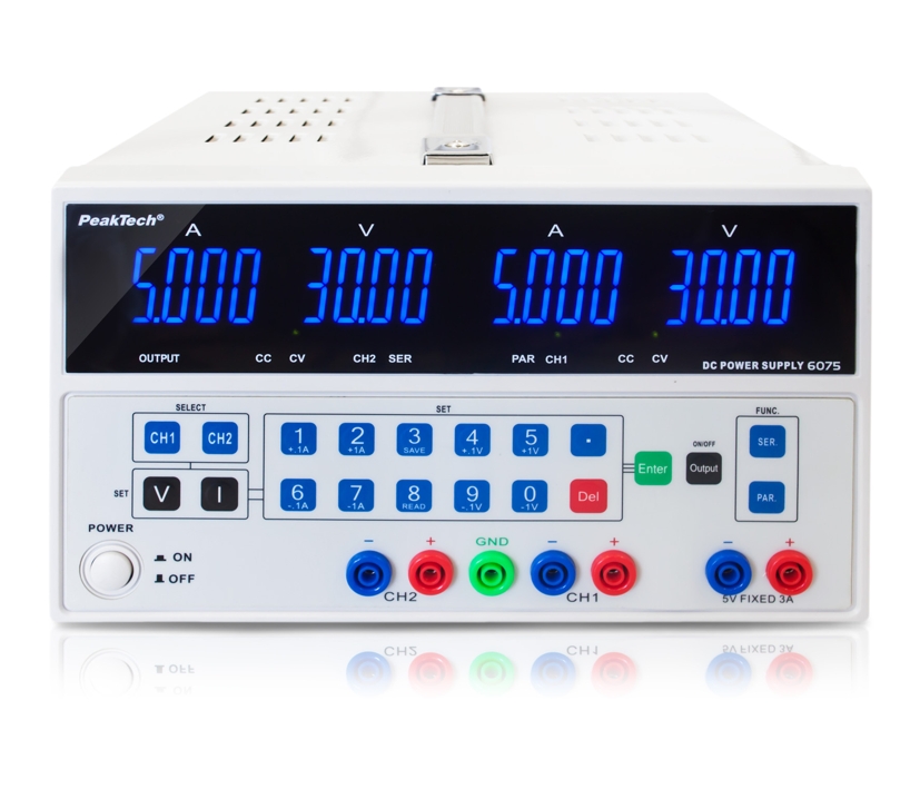 Labornetzteil_mit_Software_93-807-00105_2021 Regelbares Labornetzgerät Doppelnetzteil 2x 0-30V 5A 300W mit Software P6075