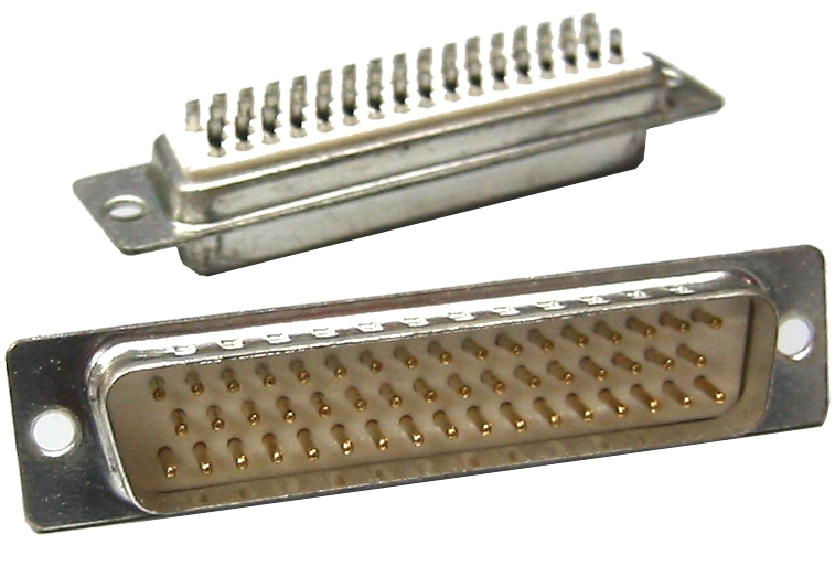 SUB-D 50pol Stecker Lötkelch HD 3-reihig