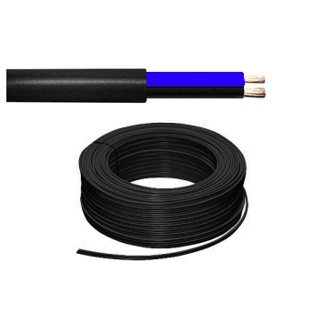 42-773-00115_Lautsprecherkabel_Bild33 50m Lautsprecherkabel 2x 0,75qmm Rund Ring Schwarz