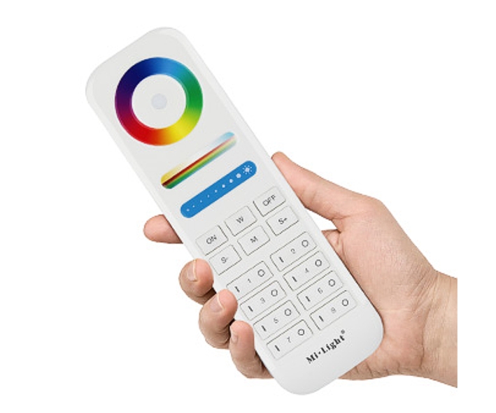 Mi-Light_MiBoxer_Fernbedienung_FUT089_15-115-02092_B01 8-Zonen Funk Fernbedienung zur MiBoxer Mi-Light Serie Batteriebetrieben