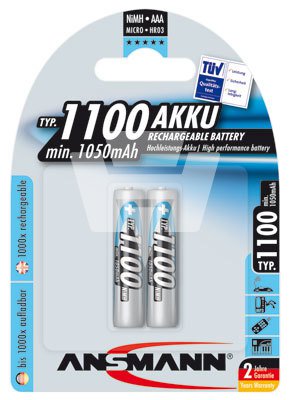 33-175-00435T4hR6IpZ0gnNl AAA Micro Akku 1100mAh 2er Pack Ersatzakku für Funktelefon und andere Geräte