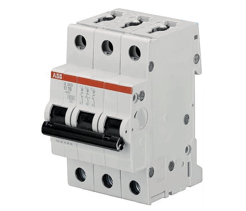 3x16A_Sicherungsautomaten_31-888-02030 16A Sicherungsautomat B-Charakter S203 3x16A Automat für Hausverteilung