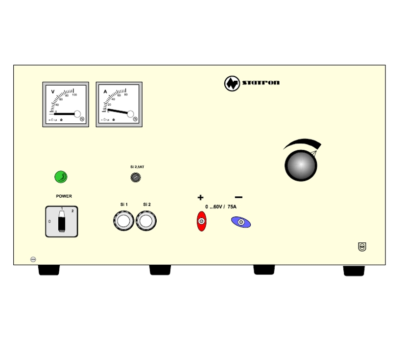 Regelbares Netzgerät 0-60V 75A 6KW Industrie Labor Automotive Fahrgeschäfte Schausteller 