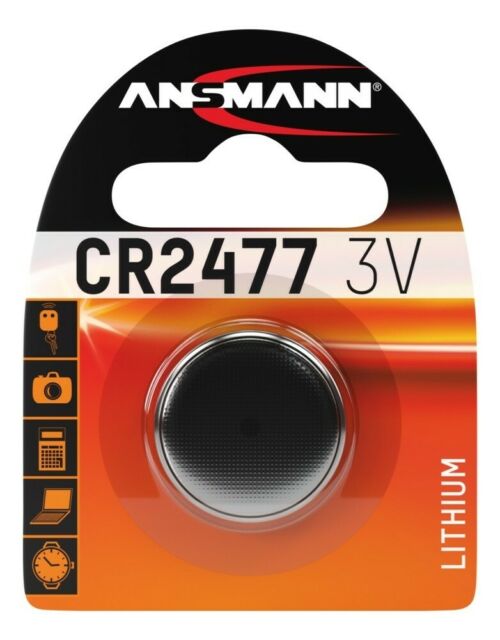 CR2477 Lithium Zelle 3V Knopfzelle 24,5x7,7mm