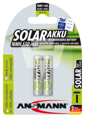 33-175-00310hqyEHVHH9FXTM AAA Micro Akku 550mAh für Garten- und Solarleuchten 2er Pack