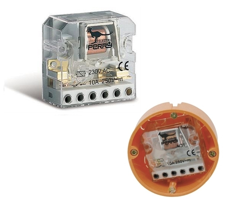 220V_Stromstossrelais_Stromstossschalter_47-826-06100_B2022 Relais Bistabil 230V Stromstoss 1-Schliesser bis 10A 250V