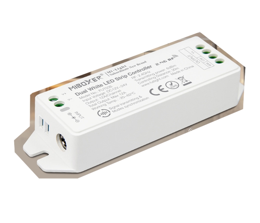 LED_Kontroller_Monochrom_B0 Monochromer LED-Kontroller 12A 2-Kanal 2x6A 12V-24V MiBoxer mit Funkempfänger