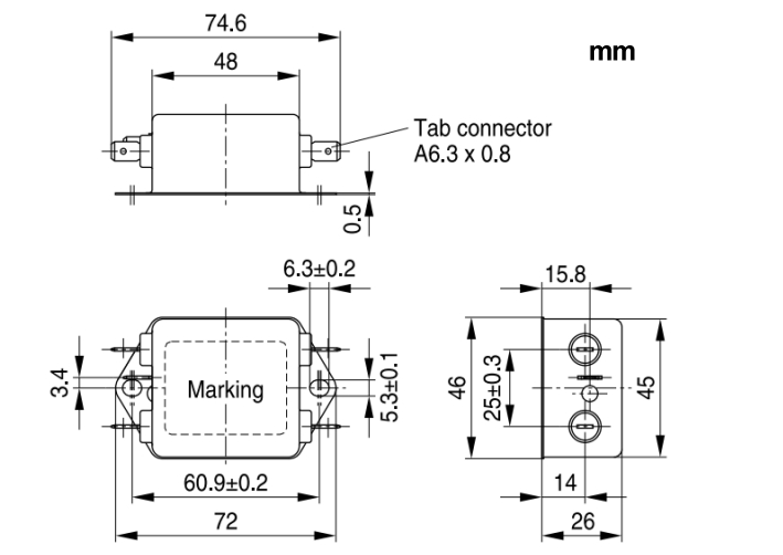 SIFI-Netzfilter-Entstoerfilter-35-656-00560-Abmessungen