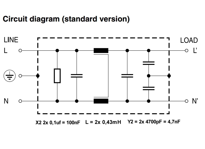 SIFI-Netzfilter-Entstoerfilter-Schaltplan-intern-35-656-00560-PLAN