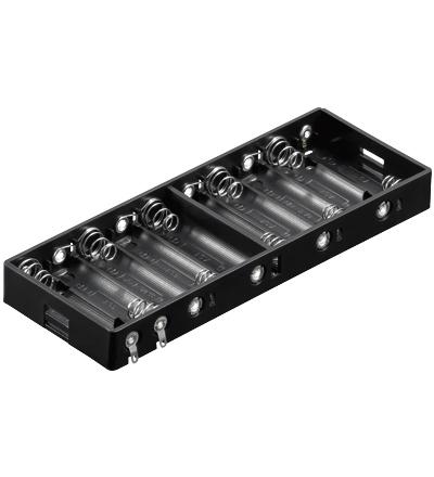 Batteriehalter für 10x Mignon AA Zellen Lötanschluss