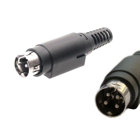 93-862-00400_2015_01 4pol Netzteilstecker Netzgerätestecker SnapIn Stecker DM10mm