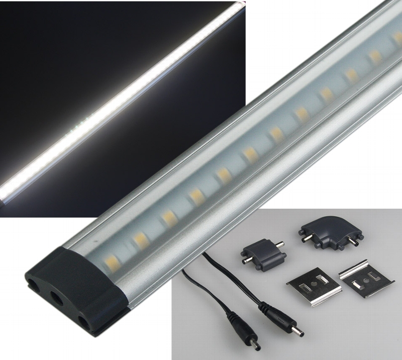 LED_Unterbauleuchte_50cm_32-100-02240_B0 LED Unterbauleuchte Lichtleiste für Küchen Schränke Regale Bar 50cm 5W 4000K Tageslicht