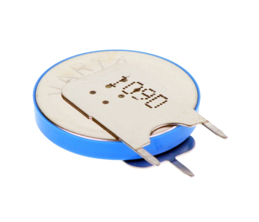 CR2032 Lithium Zelle 3V Lötversion stehend CR2032 Lithium Zelle 3V Lötversion stehend