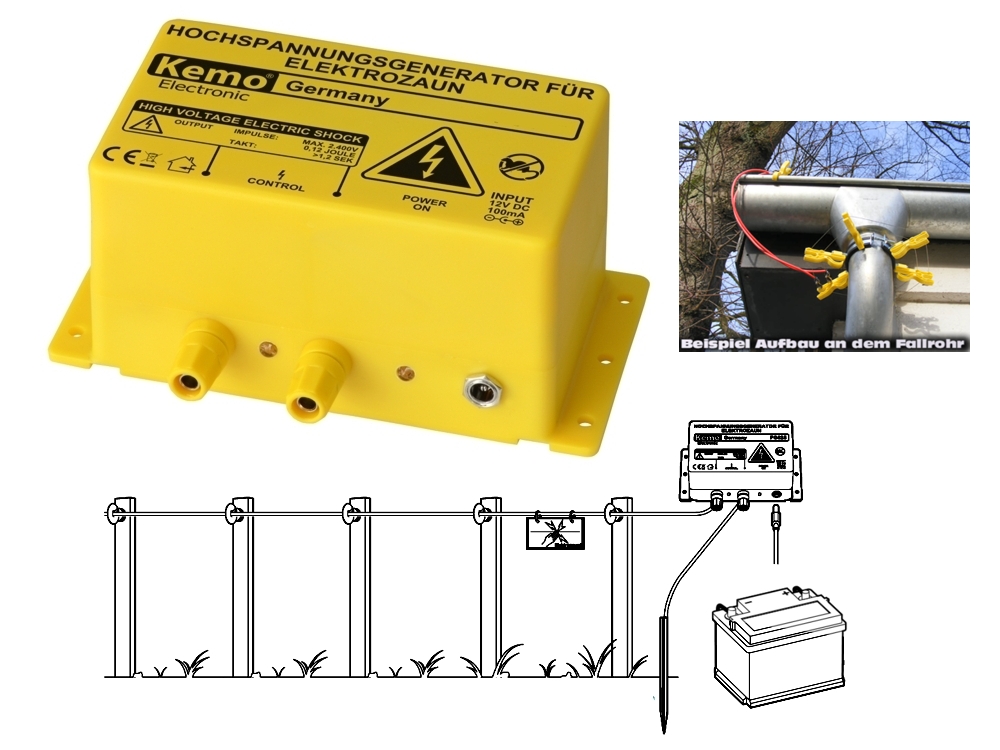 Elektrozaun_Weidezaun_92-477-06230psItGxW6FMxPX Elektrozaun 2,5KV Modul gegen Waschbär Marder Ratten oder als Weidezaun