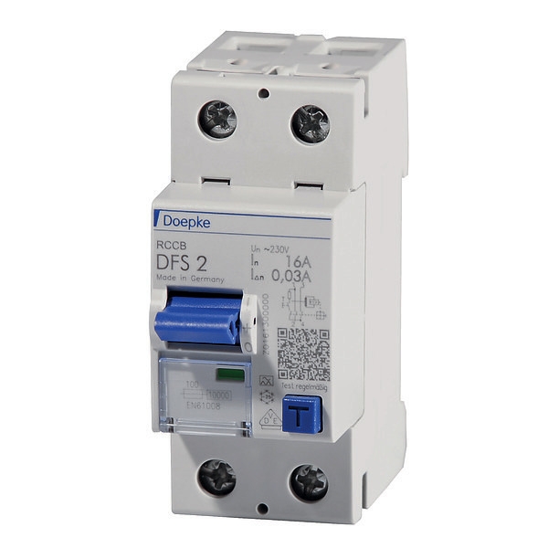 25A FI-Schutzschalter 30mA Fehlerstromschutzschalter 25A 2pol 30mA Typ-A