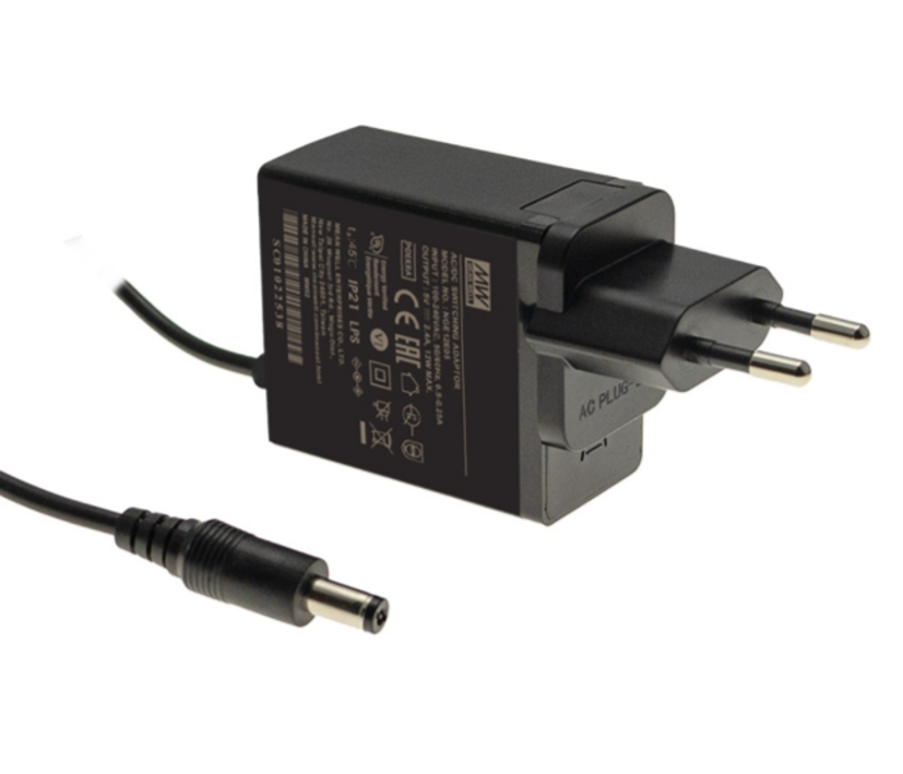 24V Steckernetzteil 24VDC bis 500mA Stecker 5,5x2,1mm Eingang 100-264V