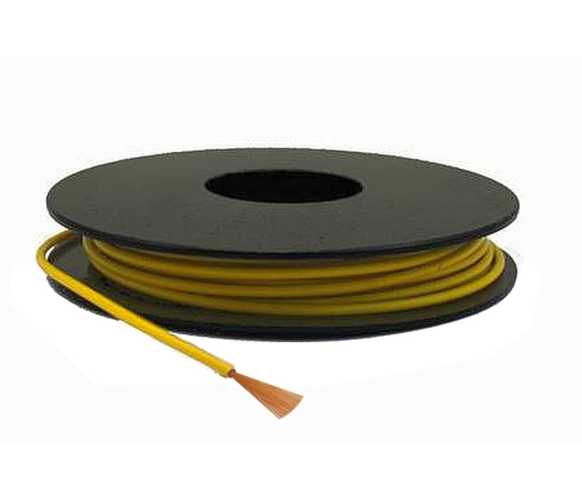 42-774-00052_Litze_Gelb 10m Litze 1x 0,5qmm Kabel LIY Gelb Litzenkabel