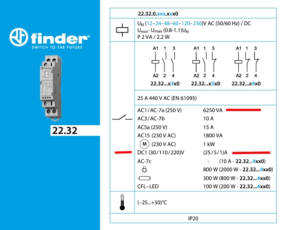 230V_Relais_25A_47-826-00162_00163_data