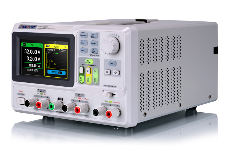 93-808-05240_Labornetzgeraet_0-30V_3Quellen_USB_LAN_B01 Labornetzgerät 2x0-32V 3A 3Quellen programmierbar 5-Speicher LAN und USB Port