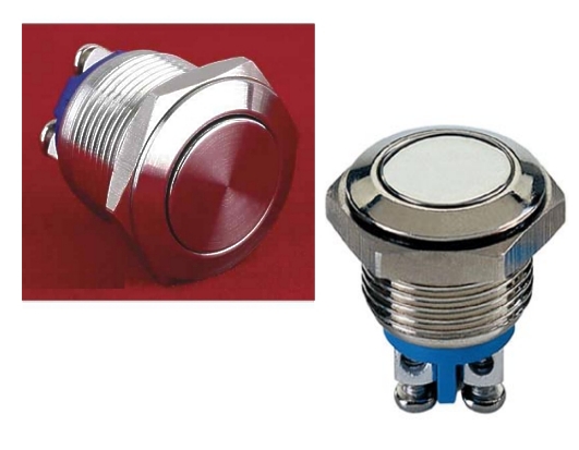 IP65-Taster-metalltaster-95-839-00720-Neu Taster Vollmetall 22mm flacher Kopf in Edelstahl IP65 Klingelknopf IK9 Vandalensicher