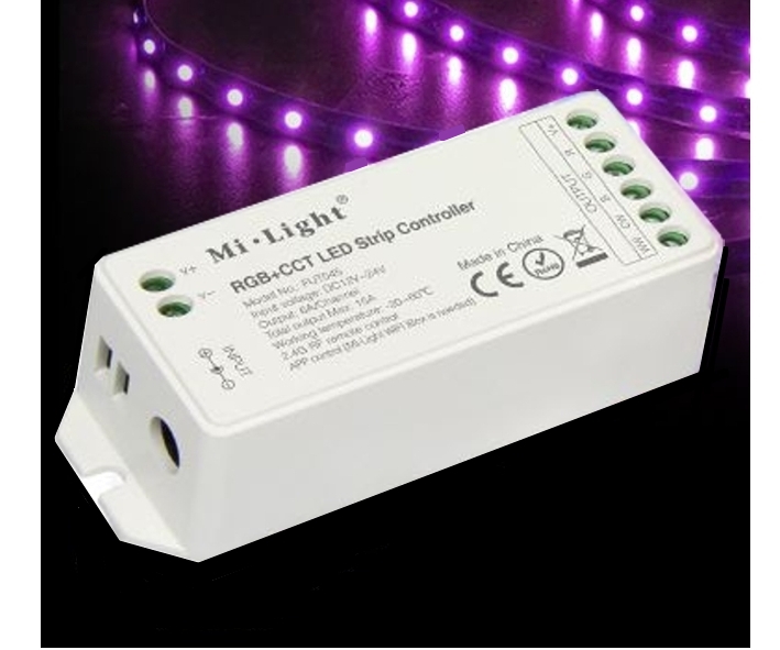 5Kanal_RGB_Controller_FUT045_Miboxer_15-115-02045_B01 LED RGB-WW Kontroller 5-Kanal 5x6A 12V-24V MiBoxer mit Funkempfänger