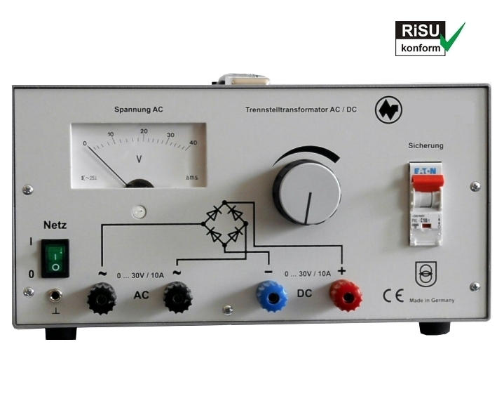 acdc-labornetzteil-0-30v-10A-93-807-00357-ok ACDC Labornetzgerät 0-30V 10A 300W RiSU konform