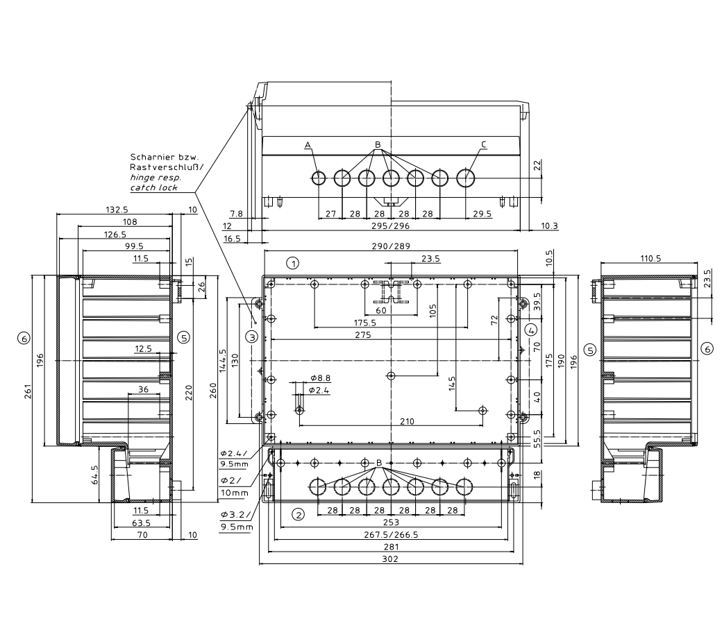 52-625-01830-Wandverteiler-Abmessungen