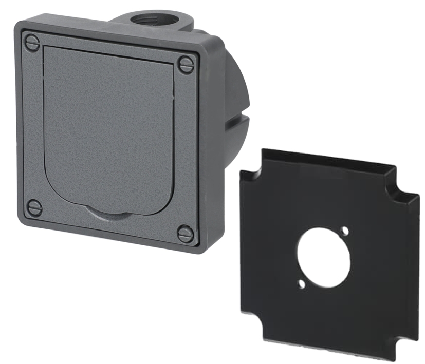 Wanddose Bodendose Unterputz für D-Type Einsätze XLR Dose Metalldose