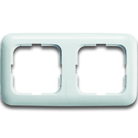 99-300-00603_BJ2512-214_SMAL Aussenrahmen 2-fach Reflex-SI Weiss glänzend BuschJäger