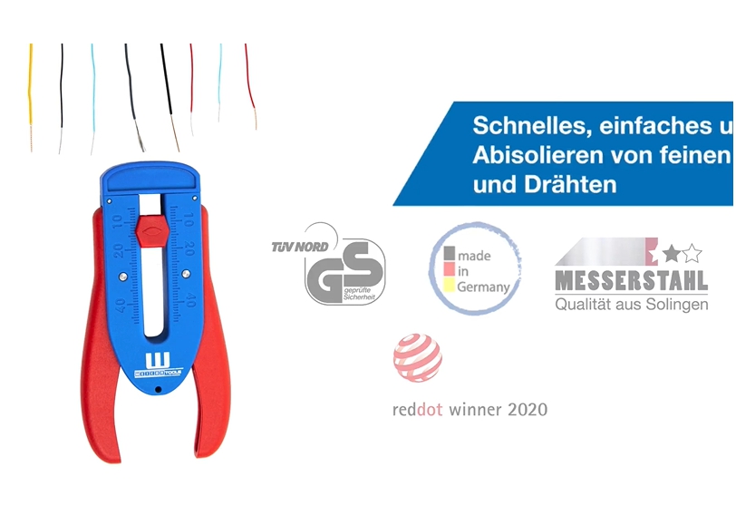 Abisolierzangen für Drähte und Litzenkabel 0,12 - 0,8mm Abisoliermesser Entmanteler